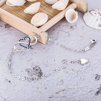 Load image into Gallery viewer, BLINGLuv™ Wife Infinity Heart Bracelet - S925 Sterling Silver, Cubic Zirconia, Love Heart Charms BLINGLuv™ 
