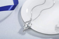 Load image into Gallery viewer, BLuv™ Grandmother S925 Sterling Silver "Forever My Friend" Quote Infinity Crystal Hearts Necklace grandmother necklace BLuv™ 
