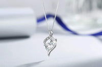 Load image into Gallery viewer, BLuv™ Grandmother S925 Sterling Silver "Forever My Friend" Quote Infinity Crystal Hearts Necklace grandmother necklace BLuv™ 
