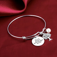 Load image into Gallery viewer, CJLuv™ Mother &amp; Daughter Tree of Life &amp; "Forever Love" Quote Bangle Mother Daugher Bangle CJLuv™ 
