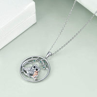 Load image into Gallery viewer, POPLuv™ S925 Sterling Silver OWL Mother &amp; Daughter Tree Branch Necklace Mother Daughter Necklace POPLuv™ 
