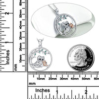 Load image into Gallery viewer, POPLuv™ S925 Sterling Silver OWL Mother &amp; Daughter Tree Branch Necklace Mother Daughter Necklace POPLuv™ 
