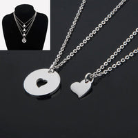 Load image into Gallery viewer, ZBLuv™ Mother &amp; Daughter Matching 'Cut Out' Heart Necklace Set - 2,3,4 Pieces Mother Daughter Necklace ZBLuv™ 
